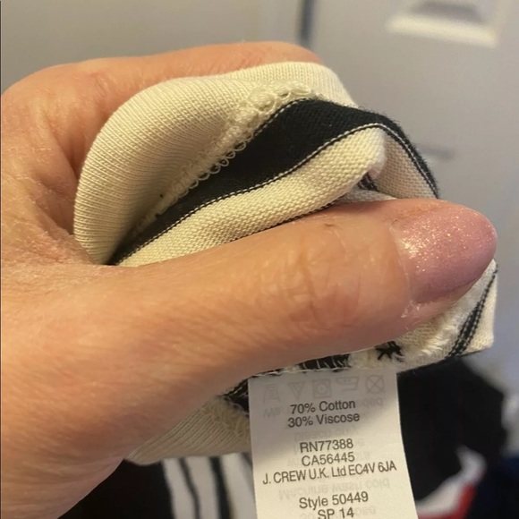 2 FOR $20 J CREW VILLA DRESS FIT FLARE STRIPED BUTTON BACK - Picture 7 of 7